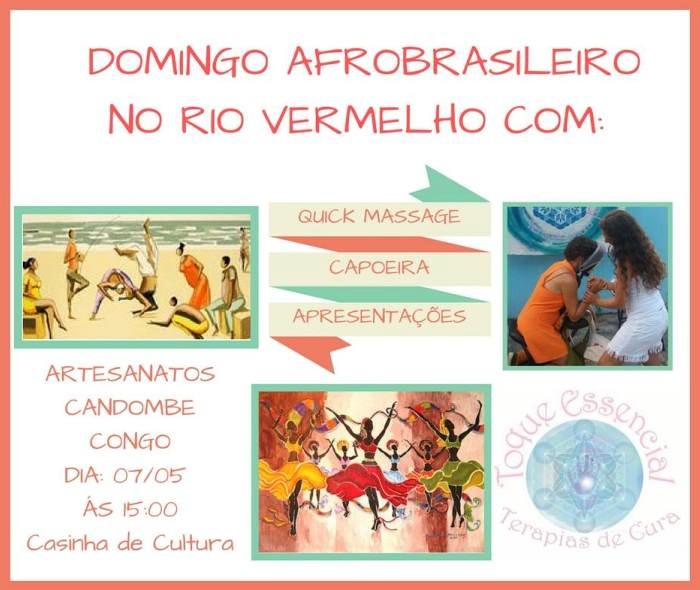 Domingo Afrobrasileiro na Casinha com dança afro, música, percussão, capoeira, artesanato e gastronomia