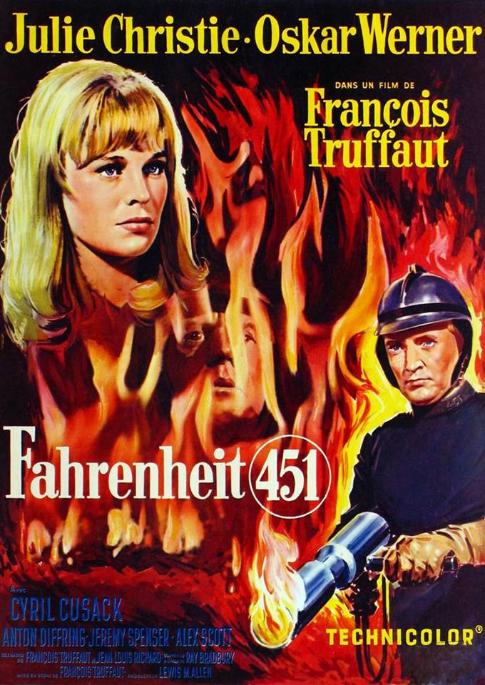 Cineclube Badesc exibe "Fahrenheit 451" (1966) de François Truffaut
