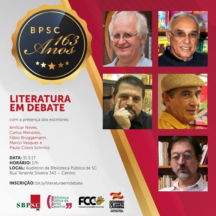 Biblioteca Pública comemora aniversário com exposição e debate sobre literatura