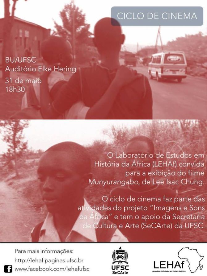 Laboratório de Estudos em História da África LEHAf exibe filme "Munyurangabo" de Lee Isac Chung