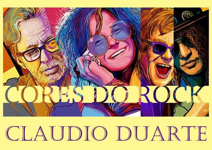 Exposição "Cores do Rock" de Claudio Duarte