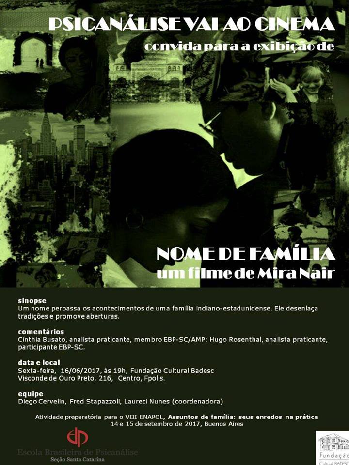 Cineclube Badesc exibe "Nome de família" (The Namesake) de Mira Nair