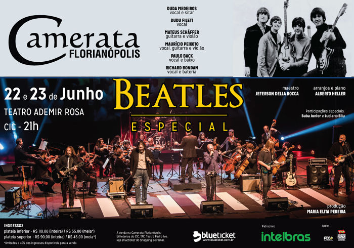Reapresentação do concerto "Especial Beatles" da Camerata Florianópolis