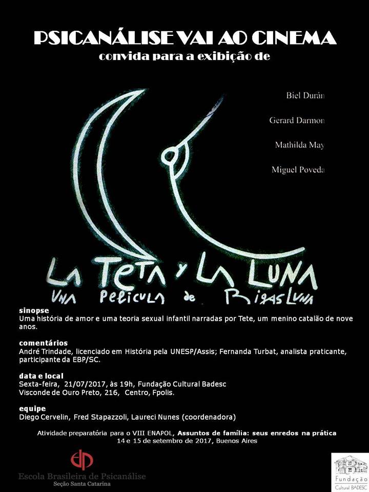 Cineclube Badesc exibe "A Teta e a Lua" (1994) de Bigas Luna e Carmen Frias