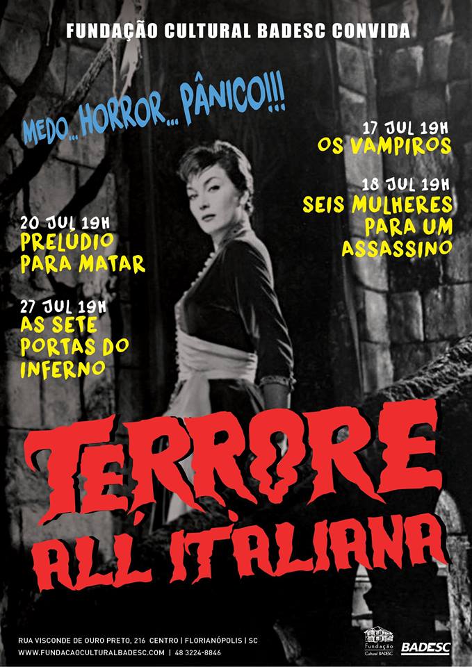 Mostra Terorre All’italiana exibe grátis filmes de horror das décadas de 50 a 80