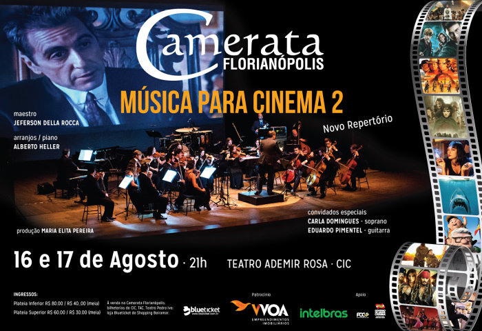 Camerata Florianópolis apresenta "Música para Cinema 2"
