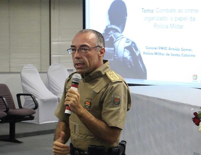 Palestra gratuita com o Coronel Araújo Gomes da PMSC