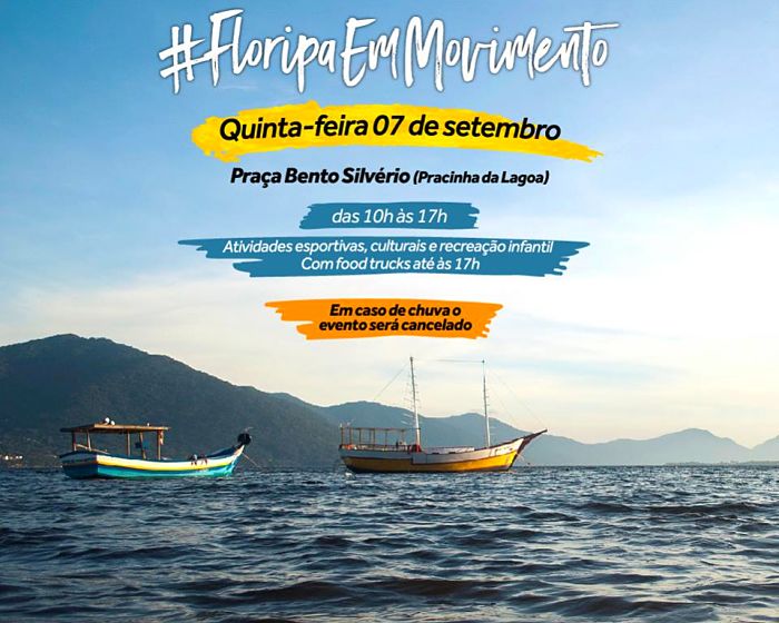Feriado de 7 de setembro tem Floripa em Movimento com atrações gratuitas na Lagoa