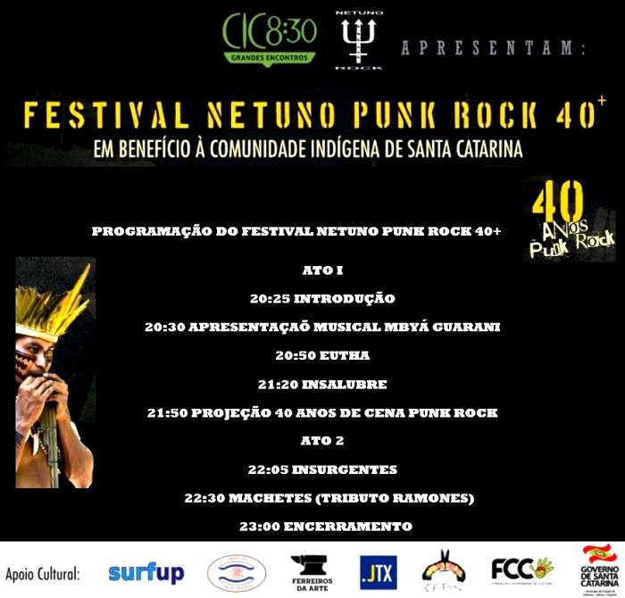 Festival Netuno Punk Rock 40+ no CIC 8:30