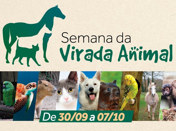 Semana da Virada Animal terá seminários, palestras, exposição, feira de adoção e benção de animais