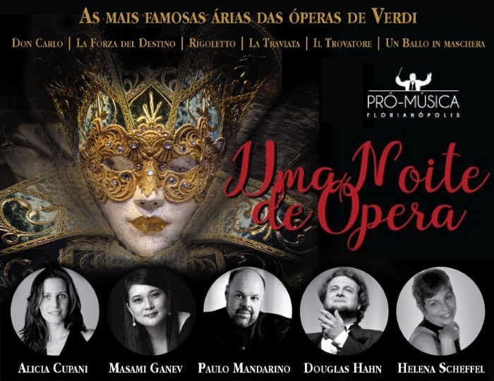 "Uma noite de ópera" com as mais famosas árias das óperas de Verdi