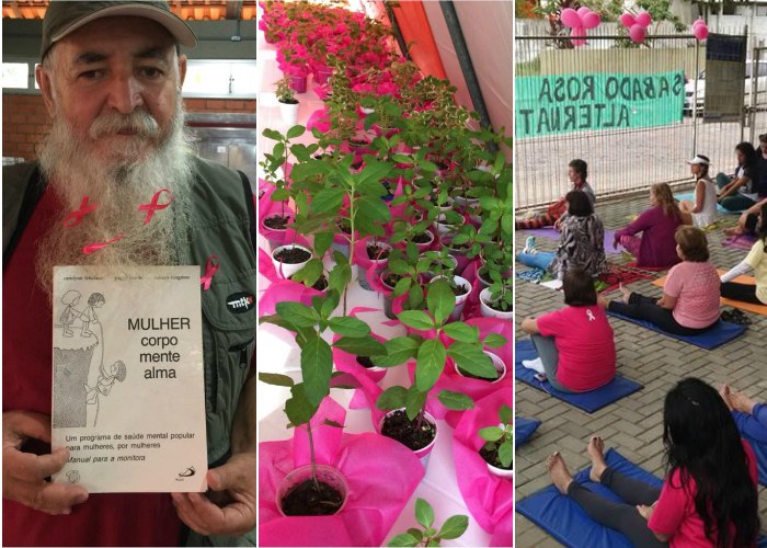 Outubro da Mulher Lagoa com mutirão da horta, yoga e roda de conversa sobre Plantas Medicinais
