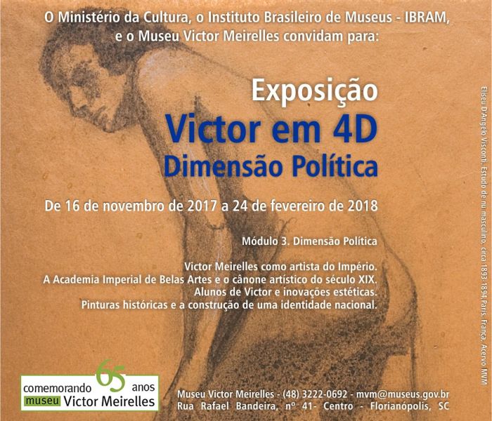 Museu Victor Meirelles comemora 65 anos com duas exposições: “Victor em 4D” e “Acervo MVM em perspectiva”