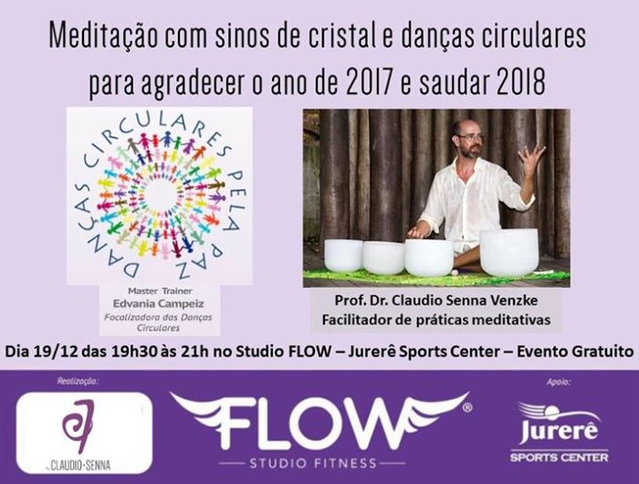 Meditação gratuita com sinos de cristal e danças circulares pela paz