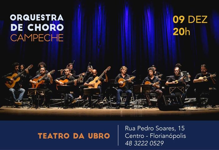 Apresentação gratuita da Orquestra de Choro Campeche