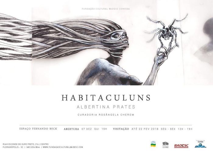 Exposições "Habitaculuns" de Albertina Prates e "Máquinas do Abismo" de Rogério Negrão