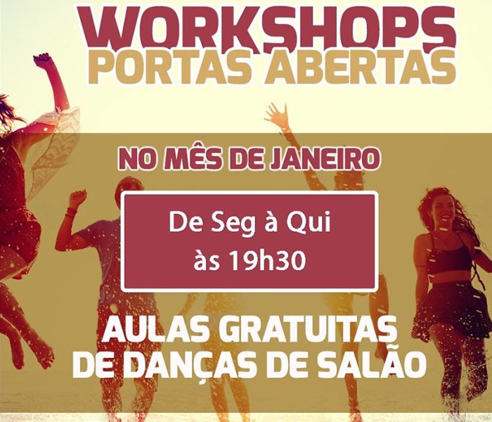 Workshops Portas Abertas: aulas gratuitas de danças de salão no mês de janeiro