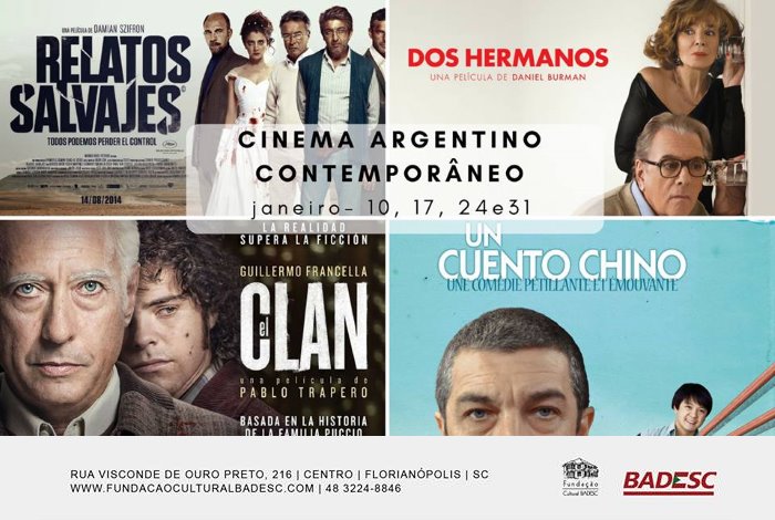 Cineclube Badesc exibe mostra dedicada ao cinema argentino contemporâneo