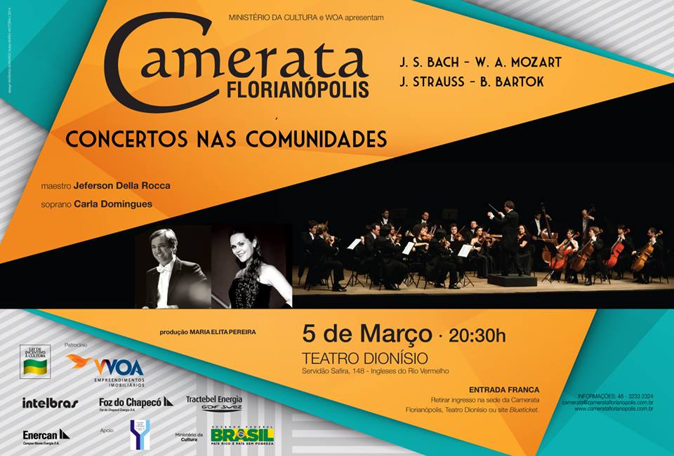 Camerata Florianópolis apresenta "Concertos nas Comunidades" 2014