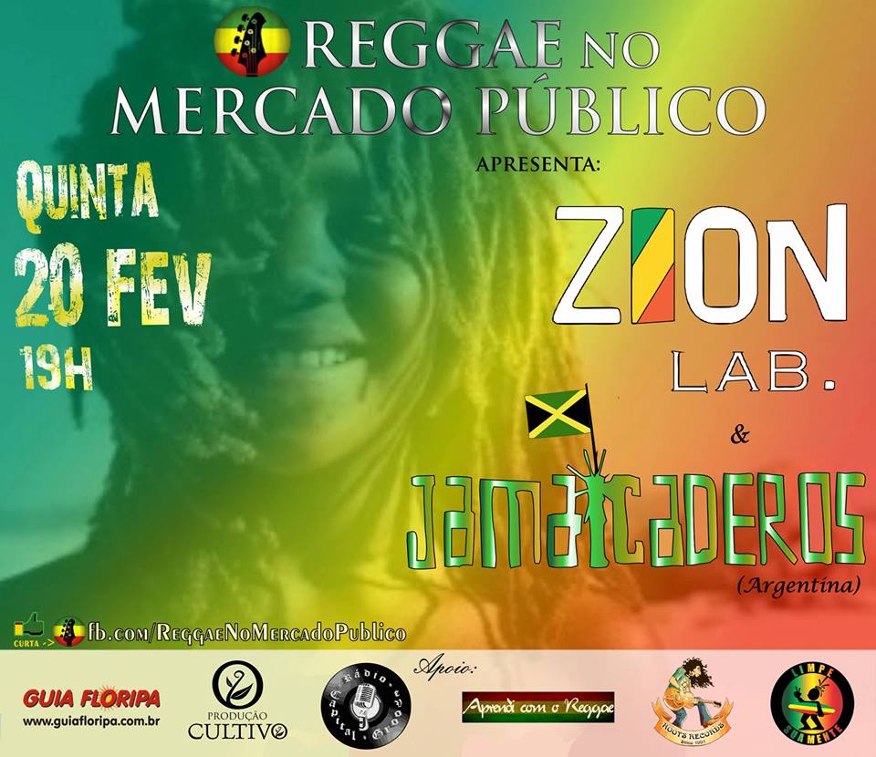 Reggae no Mercado Público com ZionLab & Jamaicaderos (AR)!