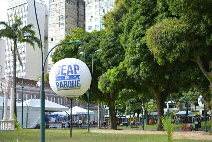 Geap no Parque oferece gratuitamente serviços de saúde, atividades físicas e recreativas