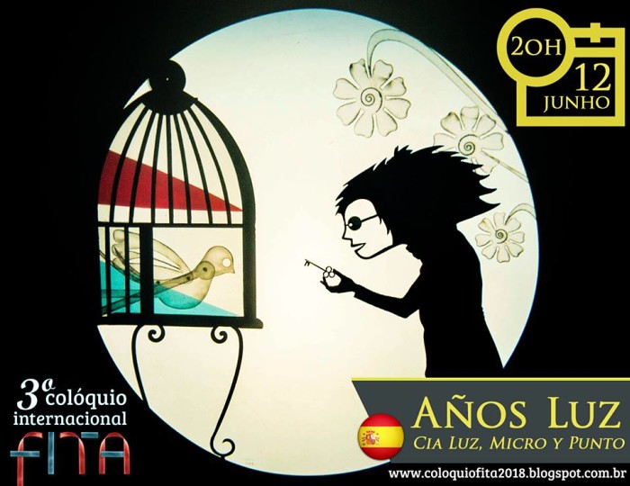 Espetáculo de teatro de sombras “Años-Luz” da Cia espanhola Luz, Micro y Punto - TAC 8 em Ponto