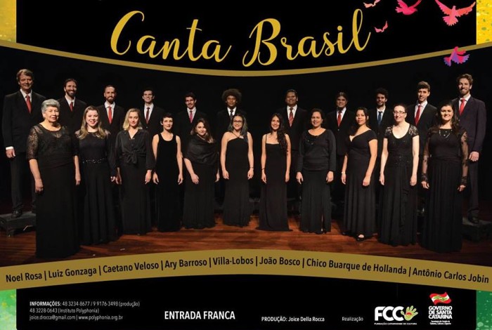 Polyphonia Khoros apresenta concerto gratuito “Canta Brasil”