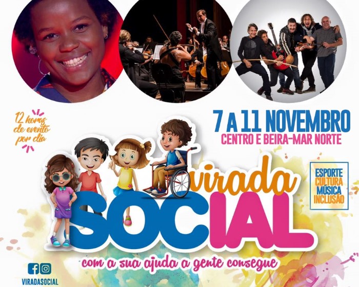 Virada Social 2018 com programação gratuita: cultura, esporte, música e inclusão