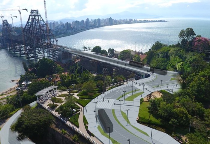 Ônibus gratuito Ponte Viva vai circular pelo Centro Histórico de Florianópolis