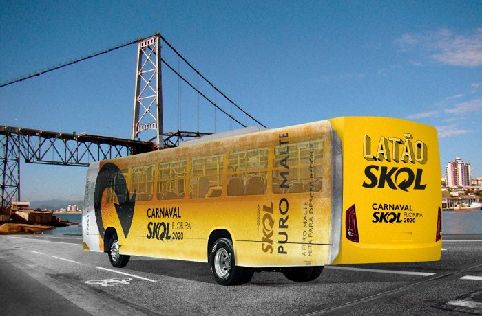 Ônibus gratuito da Skol vai circular pela Ponte Hercílio Luz no Carnaval de Florianópolis