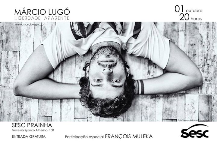 Márcio Lugó apresenta show gratuito de lançamento do disco "Liberdade Aparente"